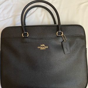 Coach signature laptop bag